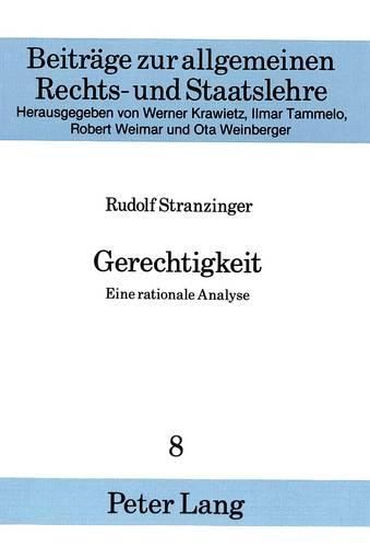 Gerechtigkeit: Eine Rationale Analyse