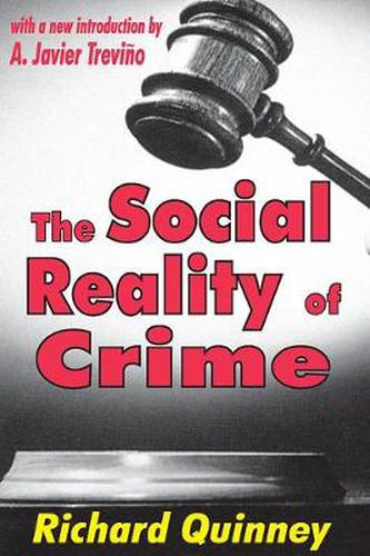 Cover image for The Social Reality of Crime