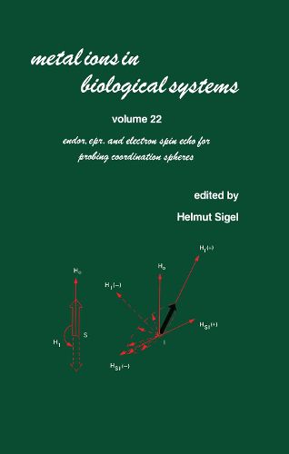 Cover image for Metal Ions in Biological Systems: Volume 22: Endor: EPR, and Electron Spin Echo for Probing Coordination Spheres