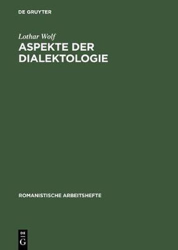 Cover image for Aspekte der Dialektologie