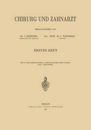 Cover image for Chirurg Und Zahnarzt