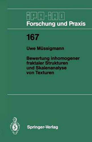 Cover image for Bewertung inhomogener fraktaler Strukturen und Skalenanalyse von Texturen