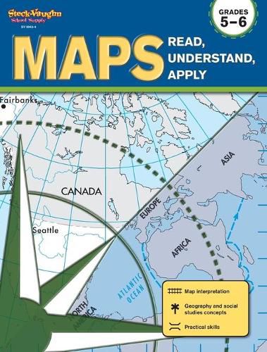 Cover image for Maps: Read, Understand, Apply Reproducible Grades 5-6