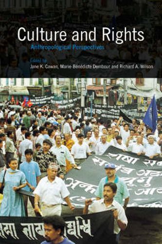 Cover image for Culture and Rights: Anthropological Perspectives