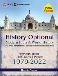 Cover image for History Optional - Modern India & World History - Previous Years' UPSC Solved Papers 1979-2022 2ed by Access