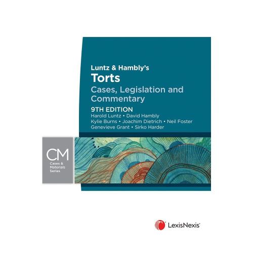 Cover image for Luntz & Hambly's Torts: Cases, Legislation and Commentary