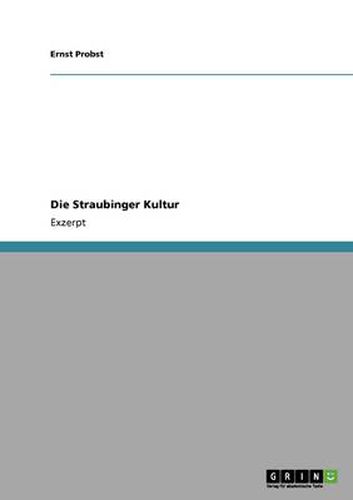 Cover image for Die Straubinger Kultur