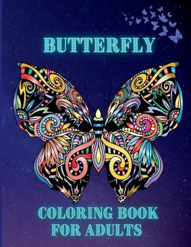 Cover image for Butterfly Coloring Book For Adults