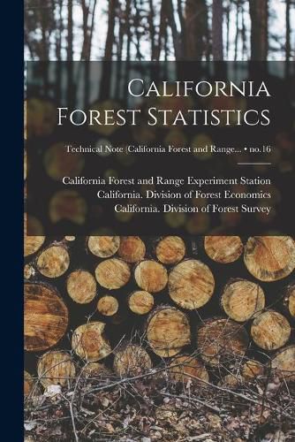 Cover image for California Forest Statistics; no.16