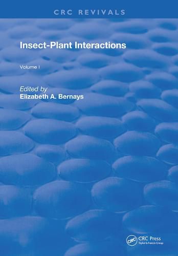 Cover image for Insect-Plant Interactions