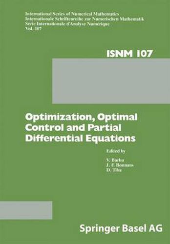 Cover image for Optimization, Optimal Control and Partial Differential Equations: First Franco-Romanian Conference, Iasi, September 7-11, 1992