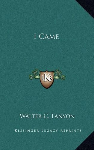 Cover image for I Came