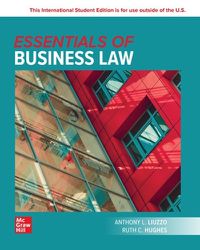 Cover image for Essentials of Business Law: 2024 Release ISE