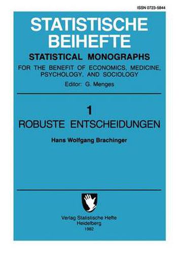 Cover image for Robuste Entscheidungen