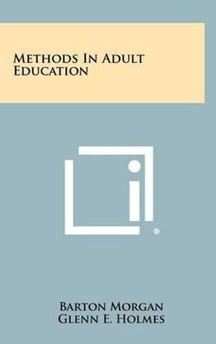 Cover image for Methods in Adult Education