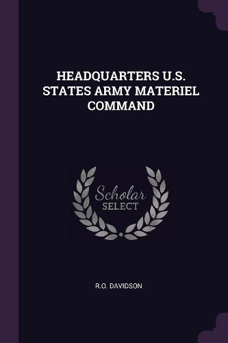 Cover image for Headquarters U.S. States Army Materiel Command
