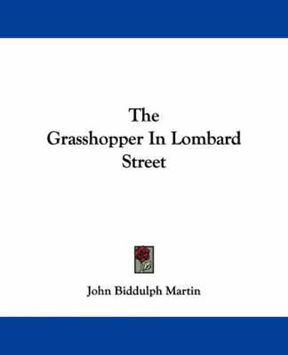 Cover image for The Grasshopper in Lombard Street