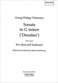 Cover image for Sonata for Oboe in G Minor 'Dresden' Twv 41: Paperback