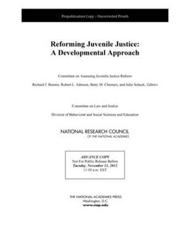 Reforming Juvenile Justice: A Developmental Approach