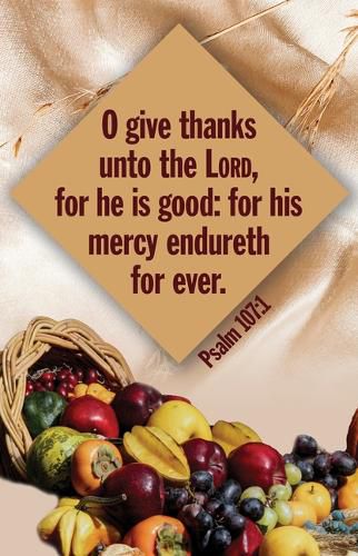Cover image for Thanksgiving Bulletin: Unto the Lord (Package of 100)