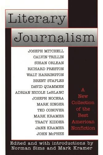 Cover image for Literary Journalism: A New Collection of the Best American Nonfiction