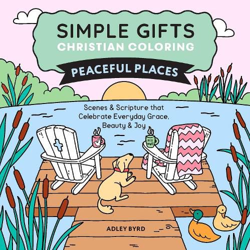 Cover image for Simple Gifts Christian Coloring: Peaceful Places