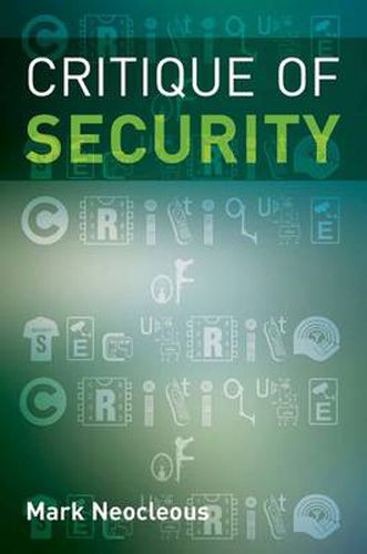Cover image for Critique of Security