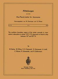 Cover image for The Southern Boundary Region of the Winter Anomaly in Ionospheric Absorption in Winter 1971/72 Observed on Board the Cargo Vessel  Hanau  of Hapag-Lloyd Moving between 10 Degrees and 55 Degrees N