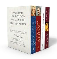 Cover image for Walter Isaacson: The Genius Biographies: Benjamin Franklin, Einstein, Steve Jobs, and Leonardo Da Vinci