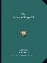 Cover image for The History of Egypt V1