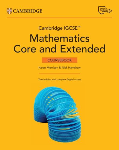 Cover image for Cambridge IGCSE (TM) Mathematics Core and Extended Coursebook with Digital Version and Cambridge Online Mathematics (2 Years' Access)