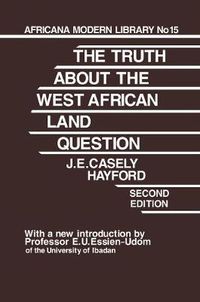 Cover image for Truth About the West African Land Question