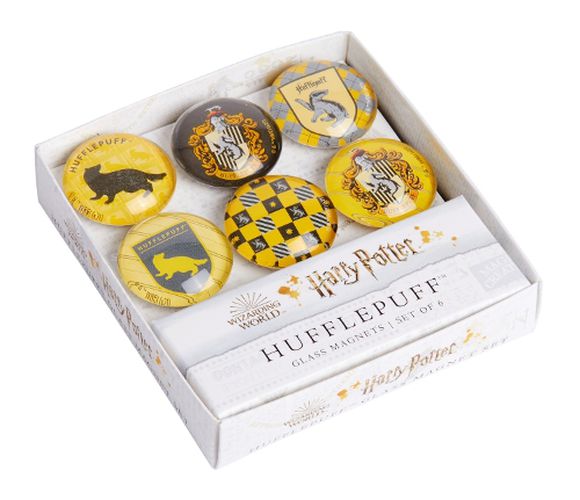 Cover image for Harry Potter: Hufflepuff Glass Magnet Set: Set of 8
