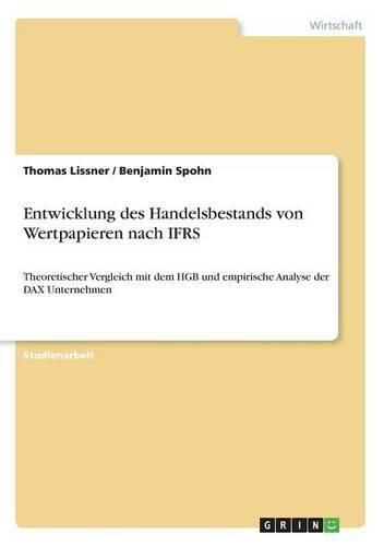 Cover image for Entwicklung Des Handelsbestands Von Wertpapieren Nach Ifrs