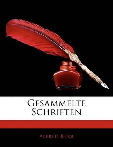 Cover image for Gesammelte Schriften