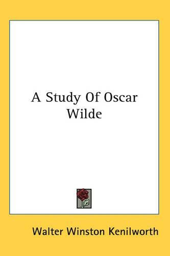 Cover image for A Study Of Oscar Wilde