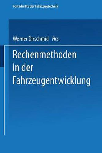 Cover image for Rechenmethoden in Der Fahrzeugentwicklung