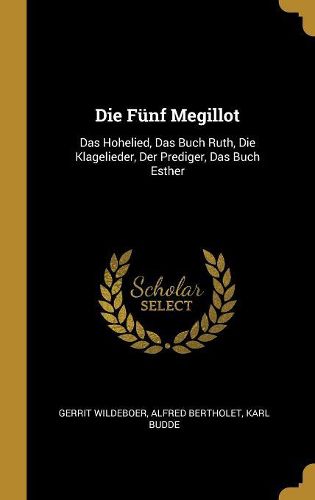 Cover image for Die Fuenf Megillot