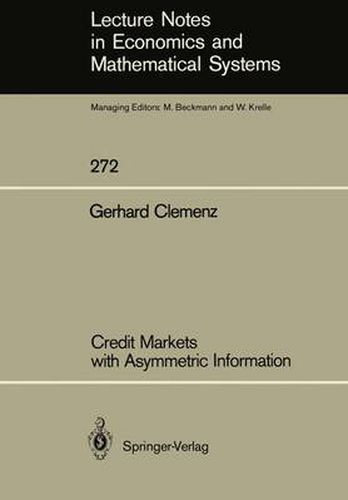 Cover image for Credit Markets with Asymmetric Information