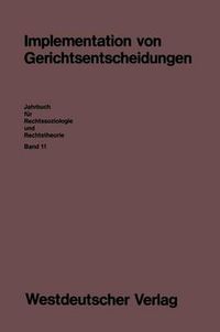 Cover image for Implementation von Gerichtsentscheidungen