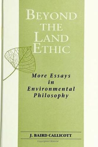 Cover image for Beyond the Land Ethic: More Essays in Environmental Philosophy