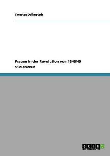 Cover image for Frauen in der Revolution von 1848/49