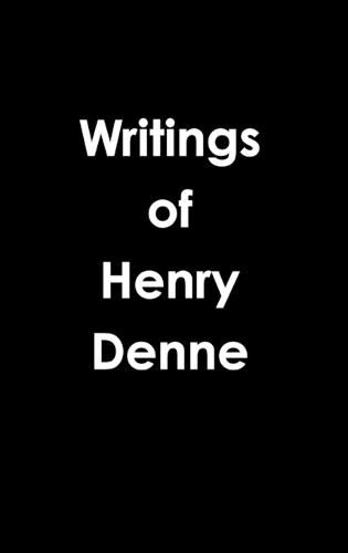 Cover image for Writings of Henry Denne