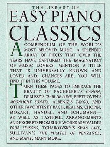 Cover image for Library of Easy Piano Classics