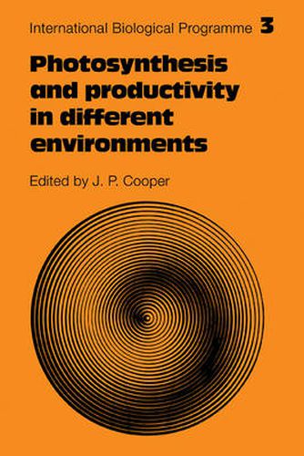 Cover image for Photosynthesis and Productivity in Different Environments