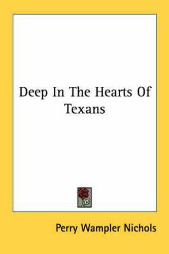 Cover image for Deep in the Hearts of Texans