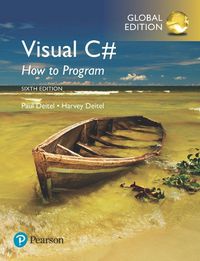 Cover image for Visual C# How to Program, Global Edition