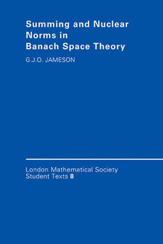 Cover image for Summing and Nuclear Norms in Banach Space Theory