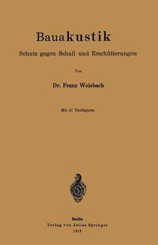 Cover image for Bauakustik: Schutz Gegen Schall Und Erschutterungen