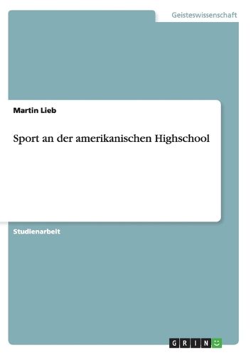 Cover image for Sport an Der Amerikanischen Highschool